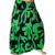 Pollera de Seda Fria - Abstracto Verde Modelo 8 - comprar online