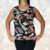 Musculosa de Seda Fria - Hojas Crema Modelo 47 en internet
