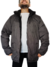 Campera Reversible Inflable c/Capucha Desmontable Negro y Gris