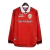 Camisa Retrô Manchester United I 1999/2000 manga longa - Masculina Umbro - Vermelha com detalhes em branco