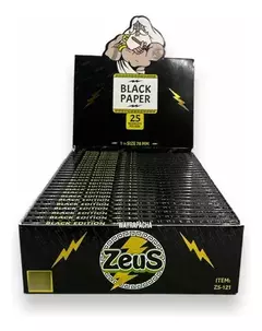 Papelillo "Zeus negro" por Caja