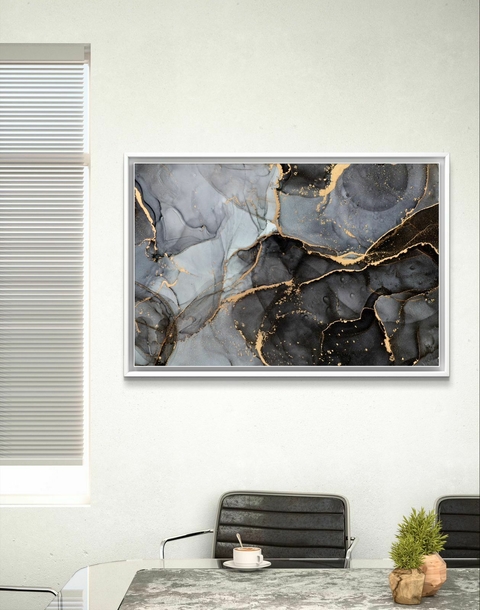 Quadro Decorativo Sombras Douradas