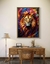Quadro Decorativo Leão em Aquarela - comprar online