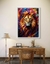 Quadro Decorativo Leão em Aquarela