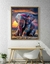 Quadro Decorativo Elefante em Aquarela - comprar online