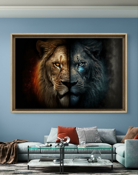 Quadro Decorativo Fúria e Fogo