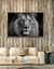 Quadro Decorativo Majestade em Preto e Branco na internet