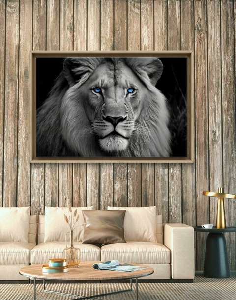 Quadro Decorativo Majestade em Preto e Branco