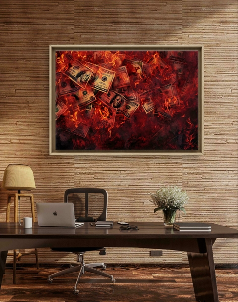 Quadro Decorativo Chamas da Riqueza