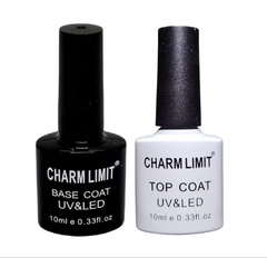 base + top coat semipermanente Charm Limit 10ml - PACK X 2