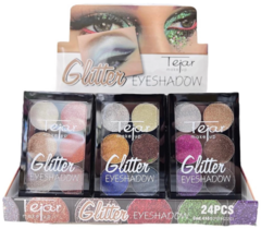 paleta de sombras para ojos glitter 6 colores Tejar