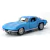 Miniatura Corvette Stingray 1963 Chevrolet Split Window RMZ 1/36 Metal e Fricção Azul