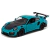 Miniatura Porsche 911 GT2 RS (991) Kinsmart 1/36 Metal e Fricção Azul.