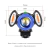 Farol Lanterna Bike Bicicleta 3 Focos Led Com Zoom Recarregável Ciclismo