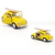 Miniatura Fusca 1967 com Prancha Kinsmart 1/32 Metal e Fricção Amarelo Brilhante. - comprar online