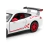 Miniatura Porsche 911 GT3 RS 2010 Kinsmart 1/36 Metal e Fricção Branco na internet