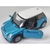 Miniatura Mini Cooper S Kinsmart 1/28 Metal e Fricção Azul Metálico
