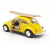Miniatura Fusca 1967 com Prancha Kinsmart 1/32 Metal e Fricção Amarelo Brilhante. na internet