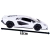Miniatura Lamborghini Countach LPI 800-4 Kinsmart 1:38 Metal e Fricção Branco - MundoMIXCIF