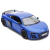 Miniatura Audi R8 Coupé 2020 Kinsmart 1:36 Metal e Fricção Azul