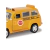 Carrinho Miniatura Chevrolet Suburban 1950 Kinsmart 1/36 Fricção e Metal School Bus Amarelo - loja online