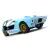 Miniatura Ford GT40 MK II 1966 Kinsmart 1/32Metal e Fricção Azul Claro - MundoMIXCIF