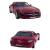 Miniatura Mercedes Bens SLS AMG Kinsmart 1/36 Metal e Fricção Vinho - loja online