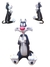 Promoção Miniatura Frajola Gato Boneco Brinquedo Desenho 3D