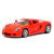 Miniatura Porsche Carrera GT Kinsmart 1:36 Metal e Fricção Vermelho Vermelha