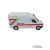 Ambulância em Miniatura Acende Farol Com Som Abre Portas de Ferro Coleção Van Sprinter - comprar online