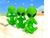 Kit Com 3 Boneco Et Extraterrestre Alienígena Não Fale o Mal, Não Ouça o Mal ,Não Veja o Mal