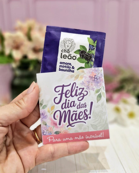 10 Sachê com Chá - Lembrancinha Dia das Mães