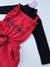 Jardineira Macacão Vermelho Stitch com Blusa para Meninas - comprar online
