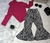 Calça Flare Animail Print Zebra Infantil para Meninas