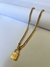 Colar Cadeado Dourado