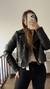 Campera eco cuero y hebillas - comprar online
