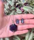 Geodas en Aretes y Dije Aventurina Azul