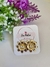 Brinco flor 2x1 Semi joia - Lia Pedra Semi Joias