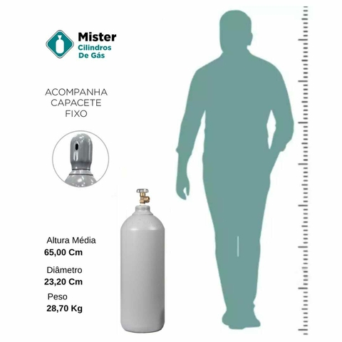 Cilindro - 20 litros - Industrial - Nitrogênio