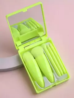 Set de brochas x5 con espejo (016108)