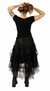 Saia Tule Midi Mullet - Corvo Negro