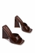 Tacones de plataforme color cafe