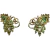 Brinco em Ouro Amarelo com Peridoto e Tsavorita - comprar online