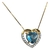 Gargantilha em Ouro Amarelo com Topázio Azul e Diamantes - loja online