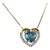 Gargantilha em Ouro Amarelo com Topázio Azul e Diamantes - comprar online