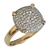 Anel em Ouro Amarelo com 132 Diamantes Naturais