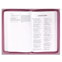 Biblia Em Memoria de Mim com Ziper | NVI | Letra Normal | Couro Soft Roxo - loja online