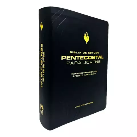 Biblia de Estudo Pentecostal para Jovens | ARC | Letra Media | Luxo Preta