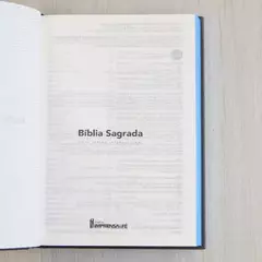 Biblia Sagrada | NVI | Neon Azul | Capa Dura - Livraria Página Virada