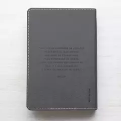 Biblia Sagrada | Letra Supergigante | NAA | Capa Luxo Cinza Peixe - loja online